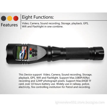 12 MegaPixelsHD LED flashlight camera with TFT LCD